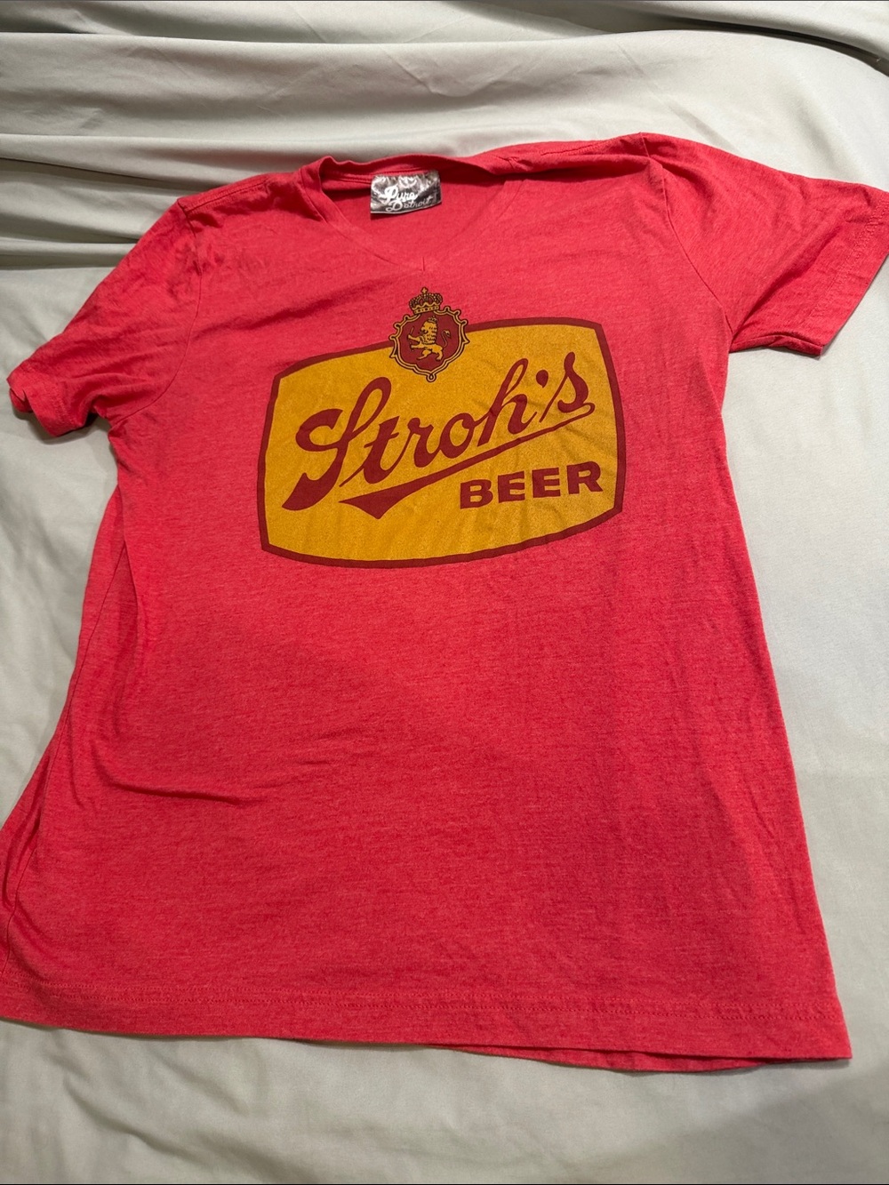 Beer Graphic Tee - Men's Red Short Sleeve Shirt